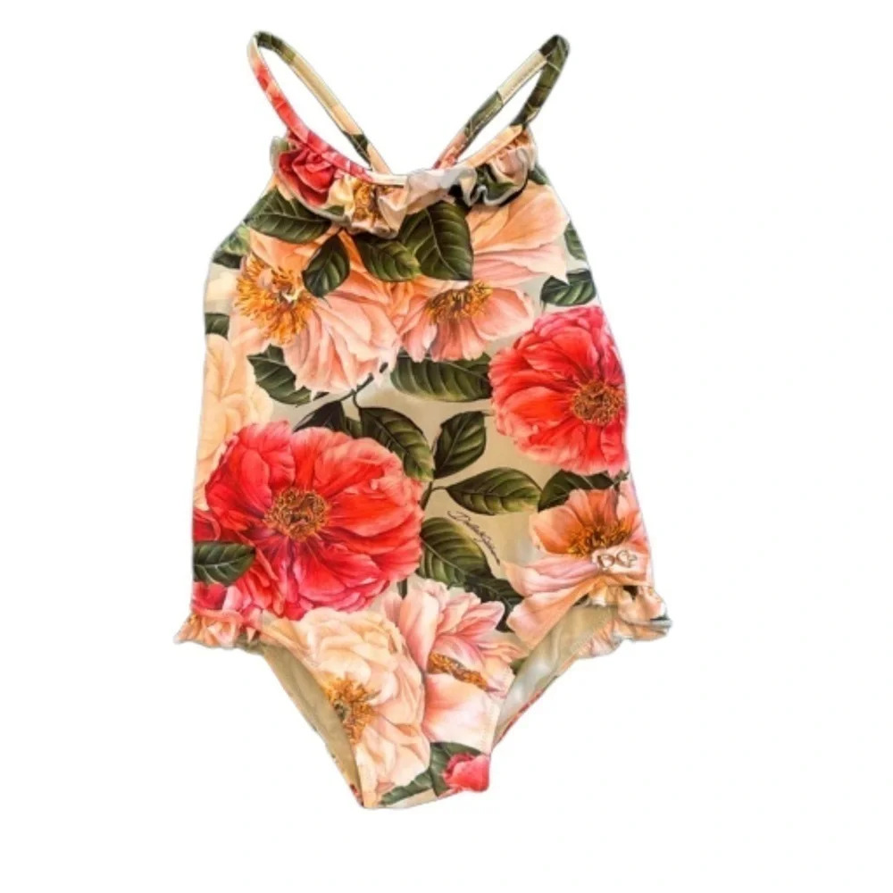 Dolce & Gabbana Floral One Piece Swimsuit 12-18 Months